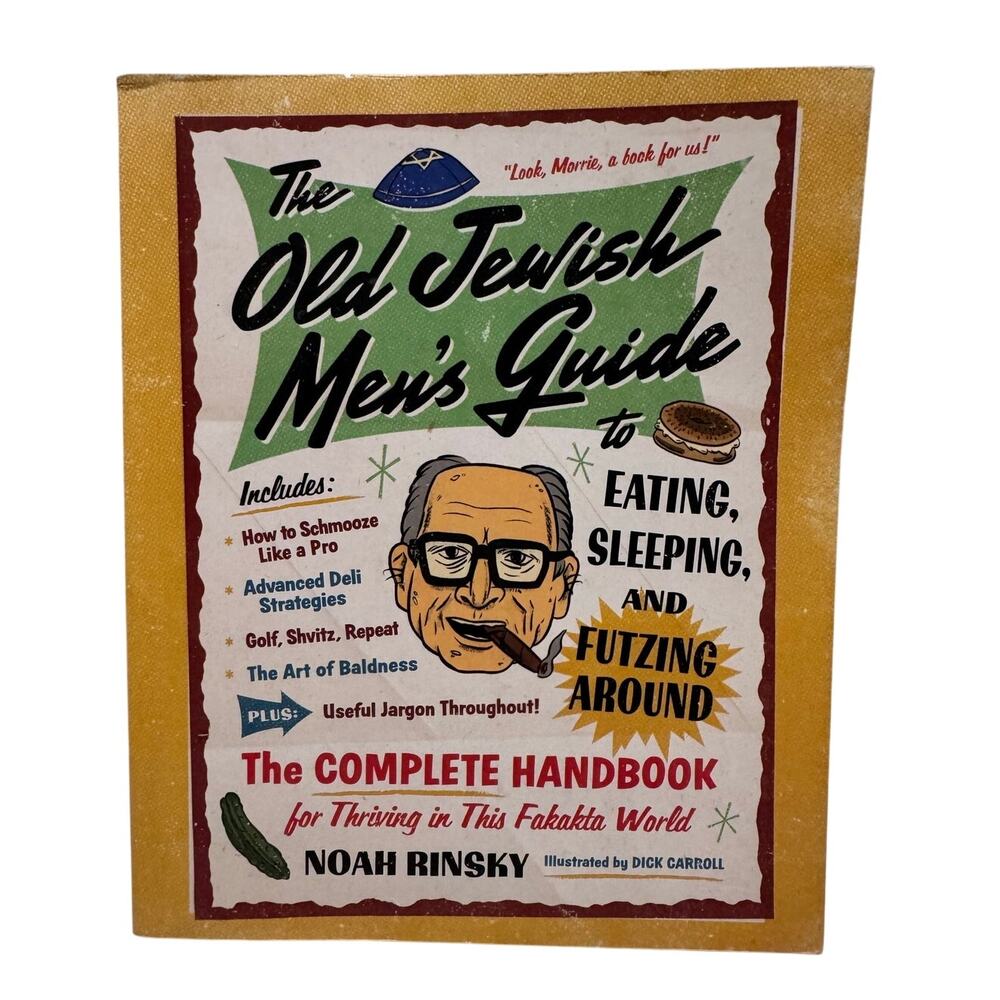 "THE OLD JEWISH MEN'S GUIDE" Used Book Cover Damage
